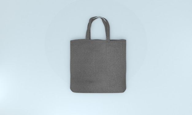 Maquette de sac en toile fourre-tout