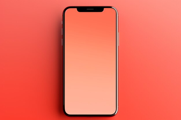 Photo une maquette de smartphone élégante avec des ombres douces