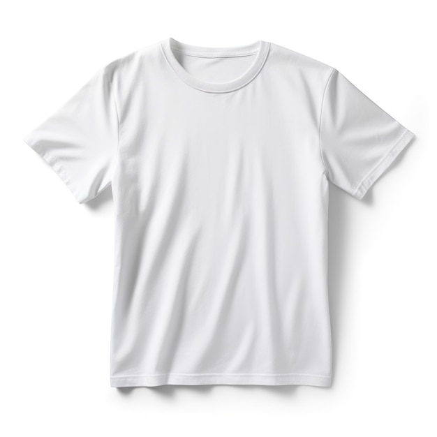 Maquette de t-shirt blanc isolée
