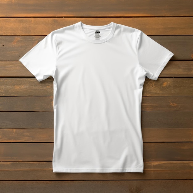 Maquette de t-shirt blanc à manches courtes