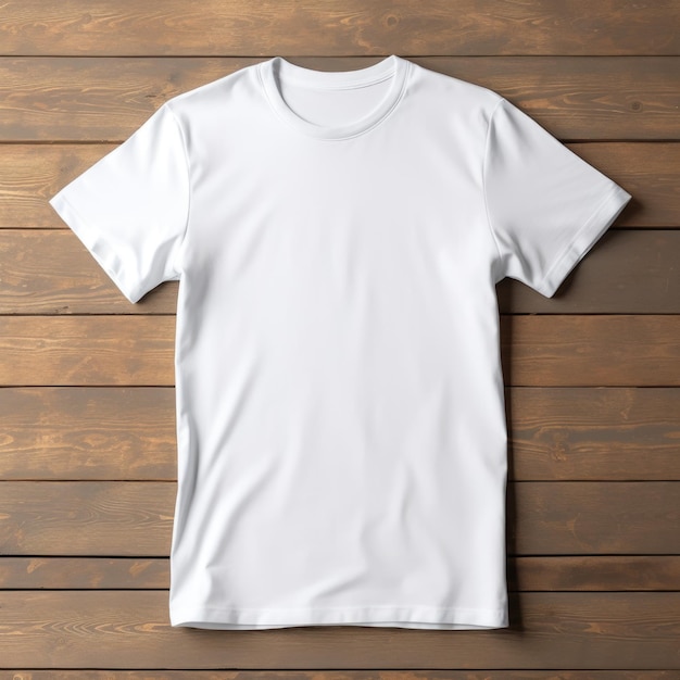 Maquette de t-shirt blanc à manches courtes