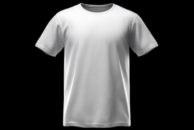 Maquette de t-shirt blanc vierge AI générative