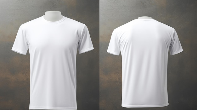 Une maquette de T-shirt blanc