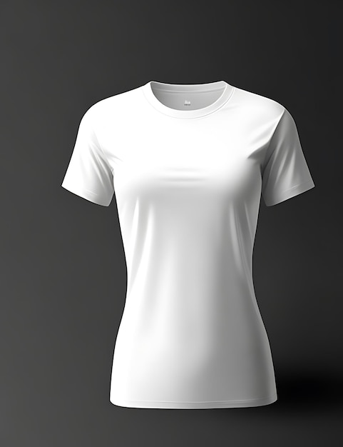 Maquette de t-shirt féminin extra long