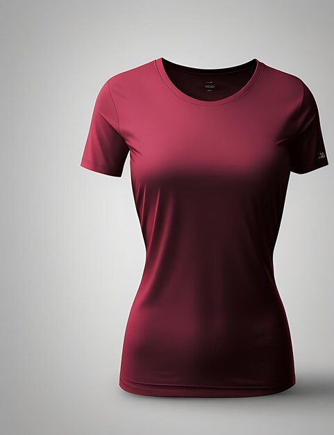 Maquette de t-shirt féminin extra long