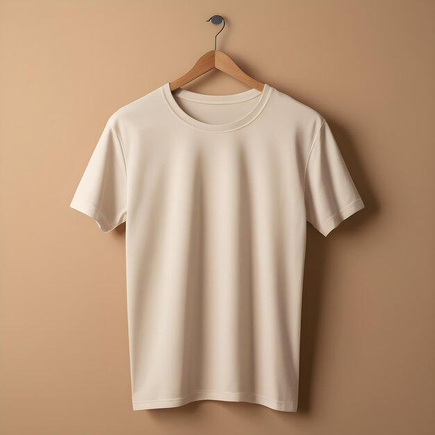 maquette de t-shirt avec fond beige