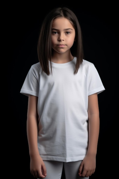 Maquette de t-shirt avec garçon et fille Femme et homme