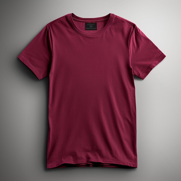 Une maquette d'un t-shirt en velours