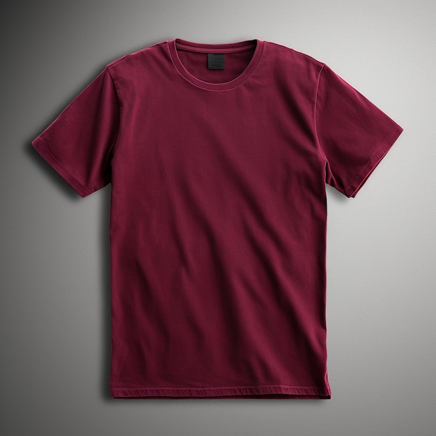 Une maquette d'un t-shirt en velours