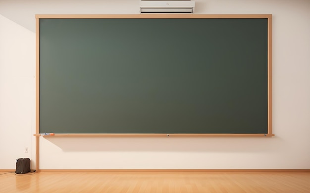 Maquette de tableau noir de classe vide générée par ai