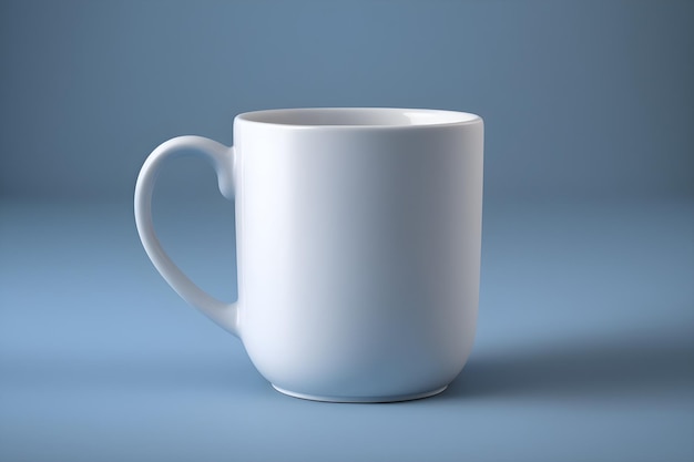 maquette de tasse blanche réaliste 3d