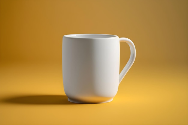 maquette de tasse blanche réaliste 3d