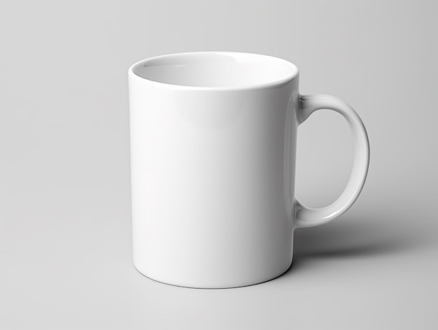 Une maquette d'une tasse de café blanche