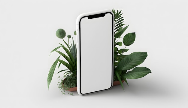 Maquette de téléphone portable minimaliste pour un look élégant