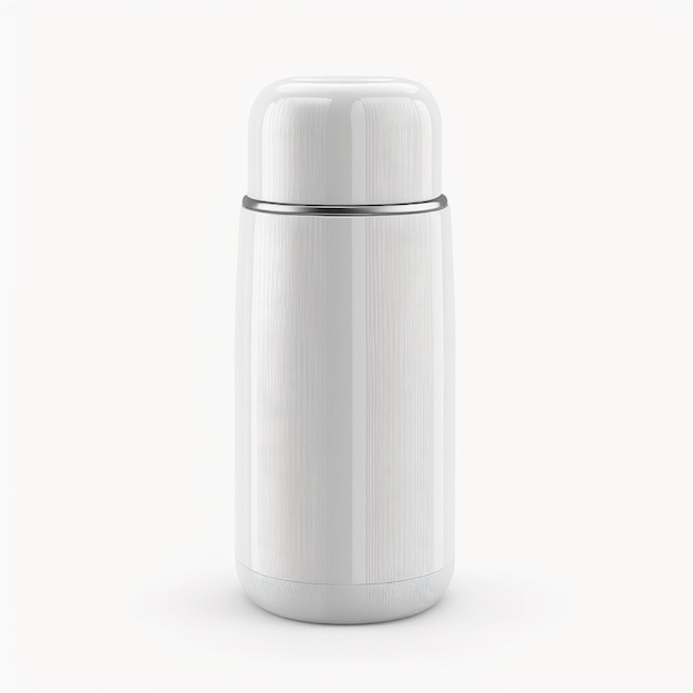 maquette de thermos blanc