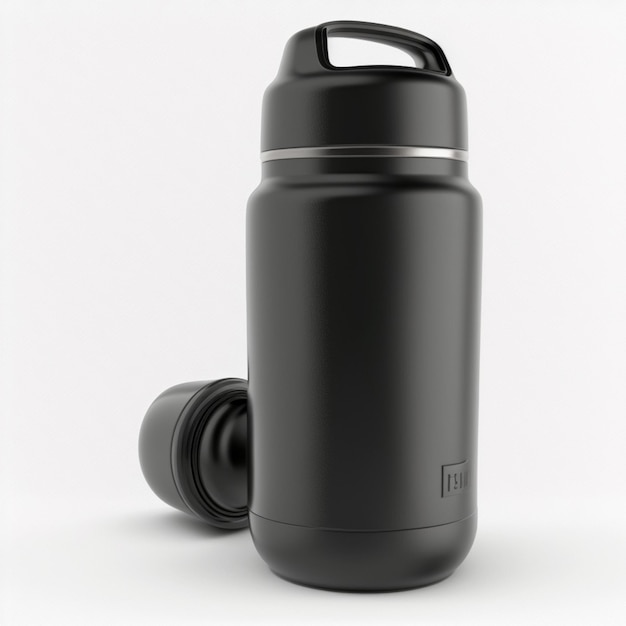 maquette de thermos noir