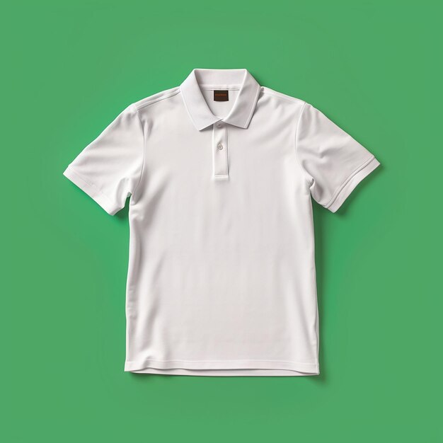 Maquette de Tshirt blanc avec fond vert