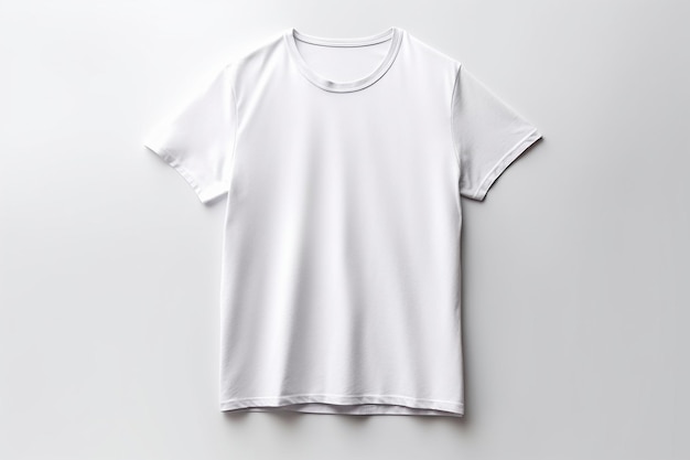 Maquette de tshirt blanc isolé avec espace de copie
