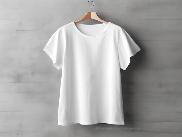 Maquette de tshirt femme tshirt blanc surdimensionné