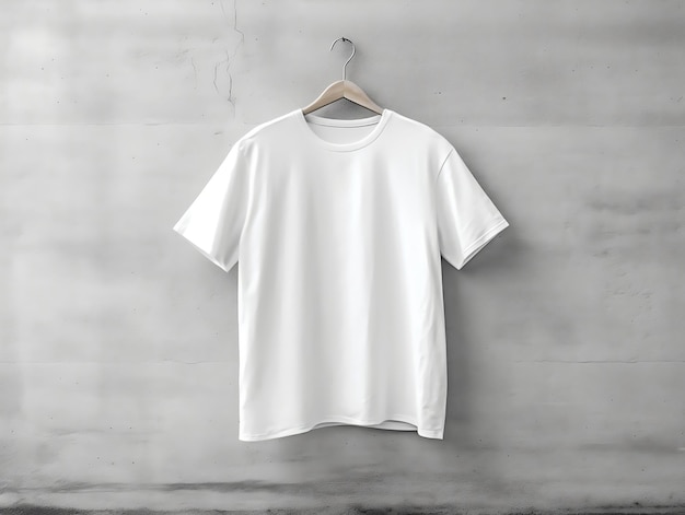 Maquette de tshirt femme tshirt blanc surdimensionné