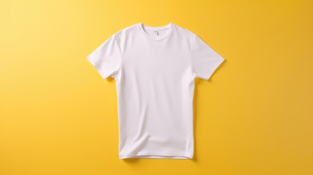 Maquette de tshirt sur fond coloré