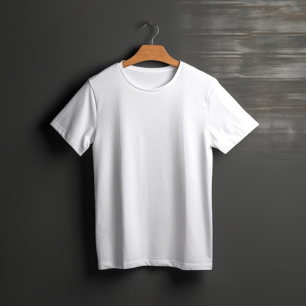 Maquette de tshirt tshirt blanc sur cintre