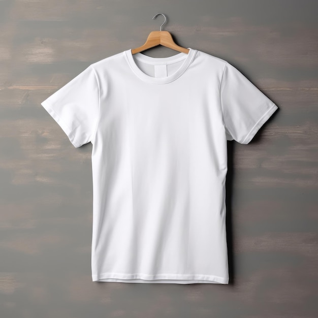 Maquette de tshirt tshirt blanc sur cintre