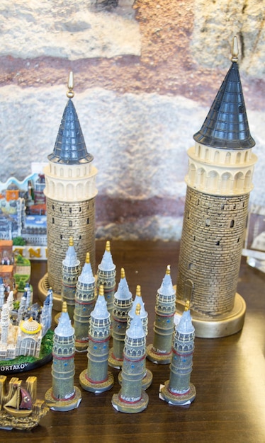 Maquettes de la tour de Galata