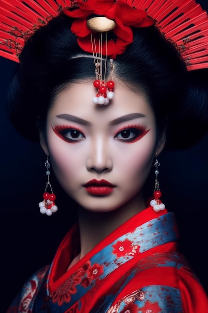 Le maquillage de geisha