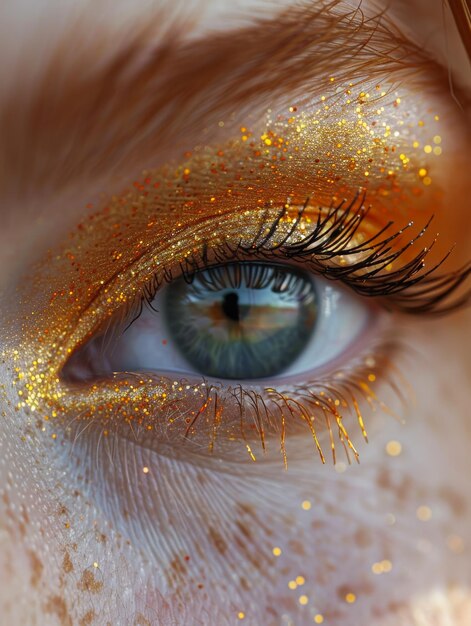 Le maquillage se concentre sur un tutoriel sur l'art des yeux