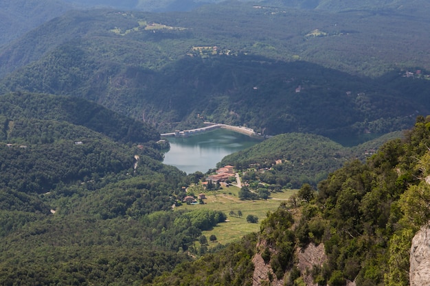 Marais de Sau depuis les rochers de Tavertet