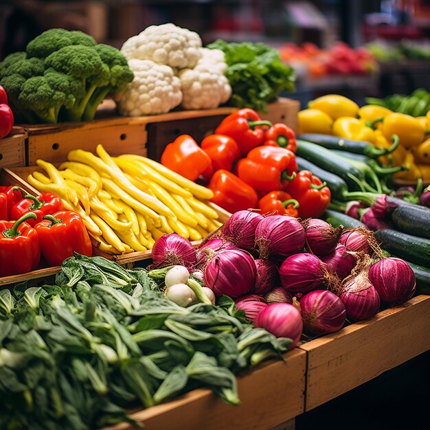 marché des agriculteurs dynamique