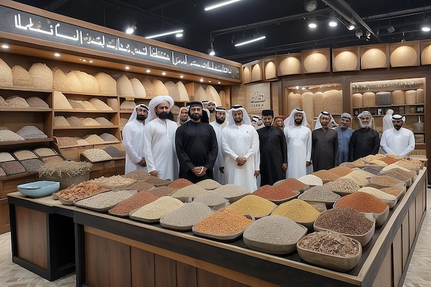 Le marché arabe d'Al Seef Heritage Souq est situé à Dubaï, aux Émirats arabes unis, au Moyen-Orient.