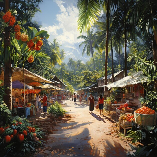 Le marché des fruits