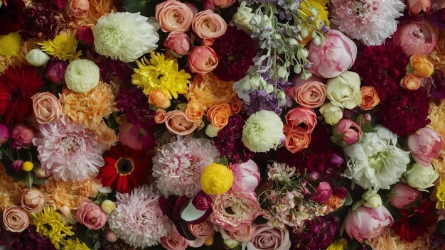 Un marché rempli de fleurs