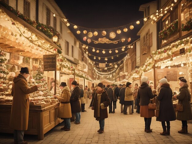 Photo marché traditionnel de noël à aachen