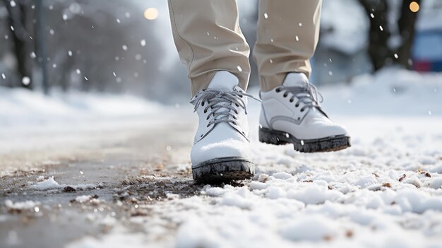 Marcher dans la neige