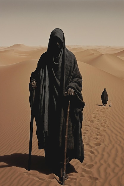 Marcher à travers le désert