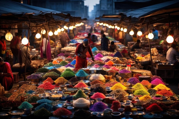 Marchés de rue colorés et chaotiques dans le monde entier