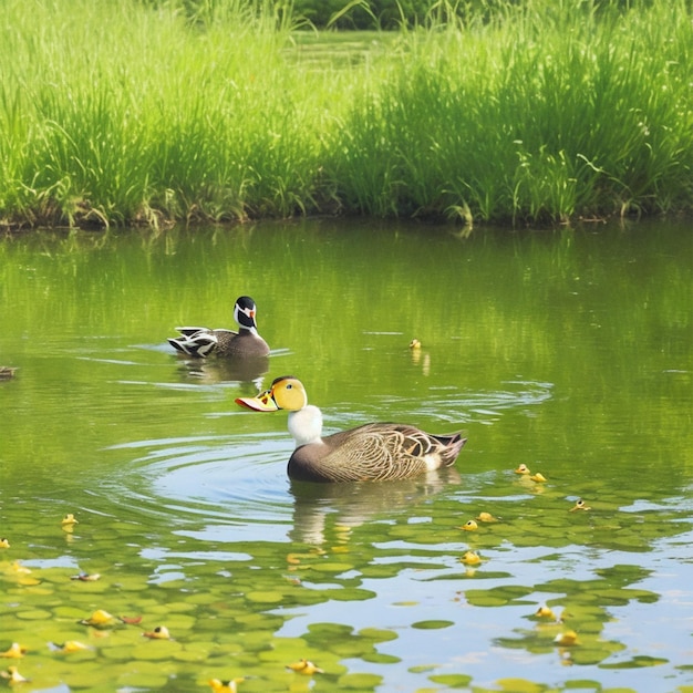 Photo mare aux canards