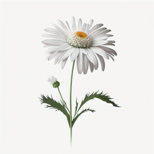 Marguerite fleur illustration isolé blanc