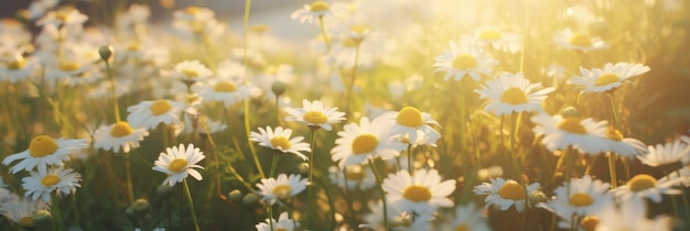 Des marguerites dans le champ