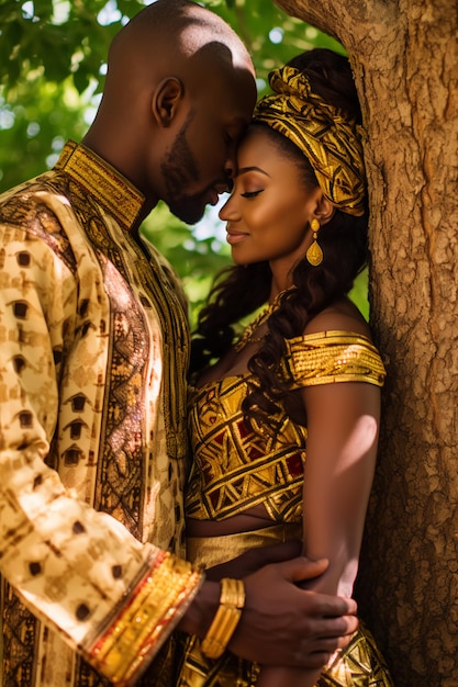 Photo mariage africain élégant