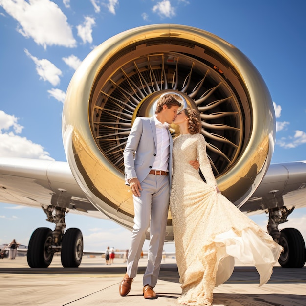 Mariage en avion