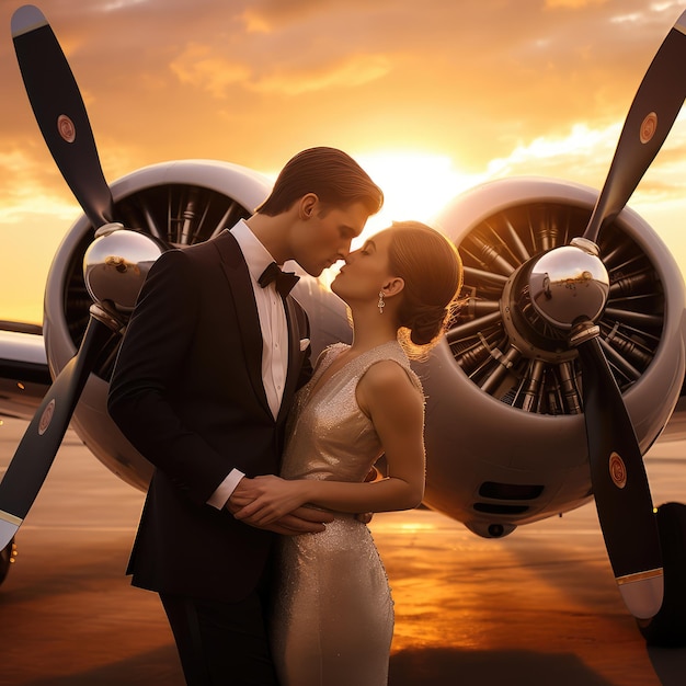 Mariage en avion