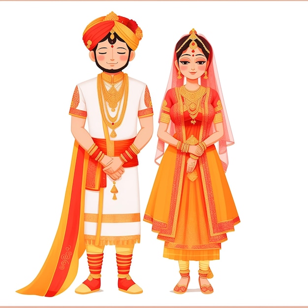 mariage copule sed shri whight servani culture indienne illustration vecteur