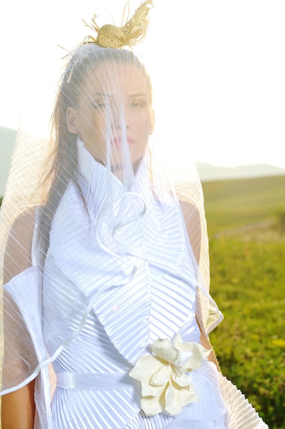 mariée en plein air