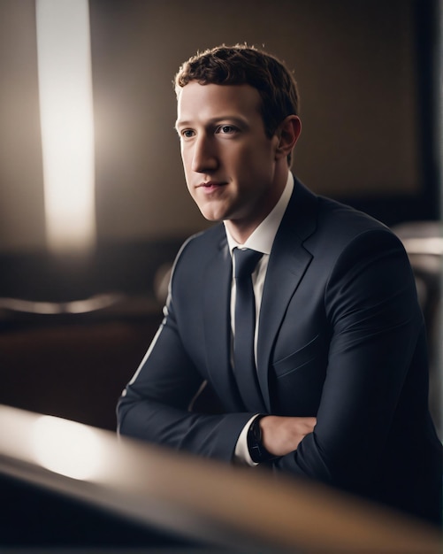 Mark Zuckerberg en photo PDG de Facebook Instagram