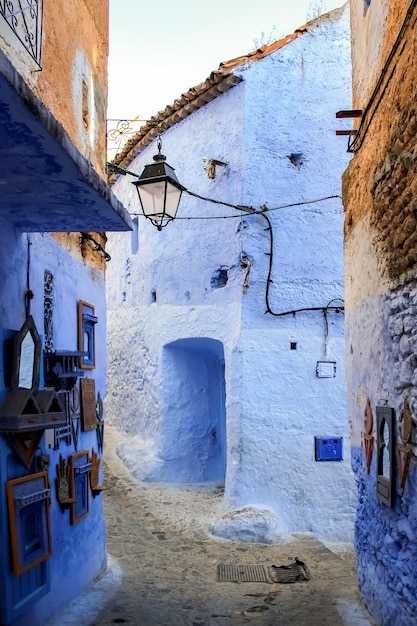 Maroc Chefchaouen rue de la vieille ville Médina