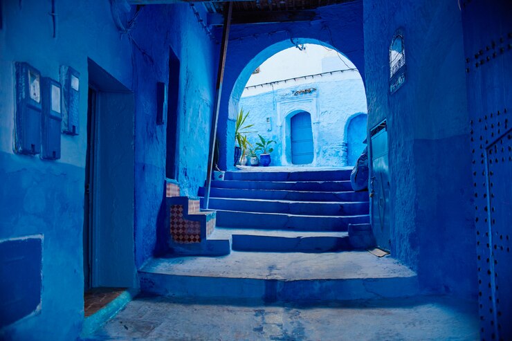Le Maroc est la ville bleue de Chefchaouen